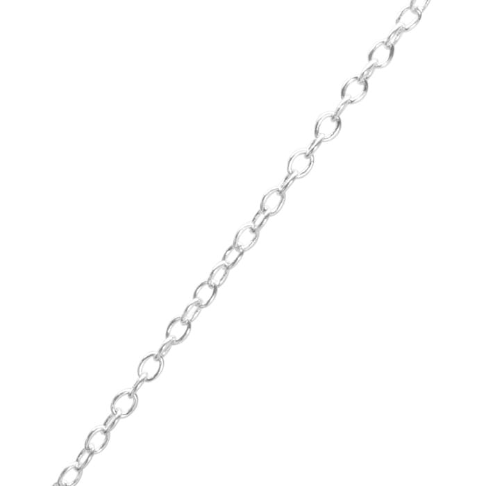 Diamond Initial Necklace; Initial Diamond Necklace In Sterling Silver