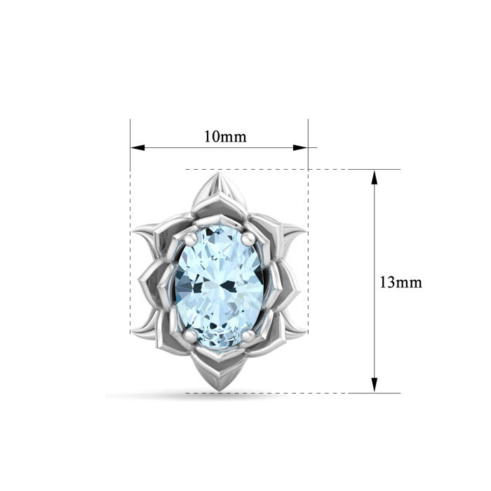 Aquamarine Earrings: 1 1/2 Carat Aquamarine Earrings