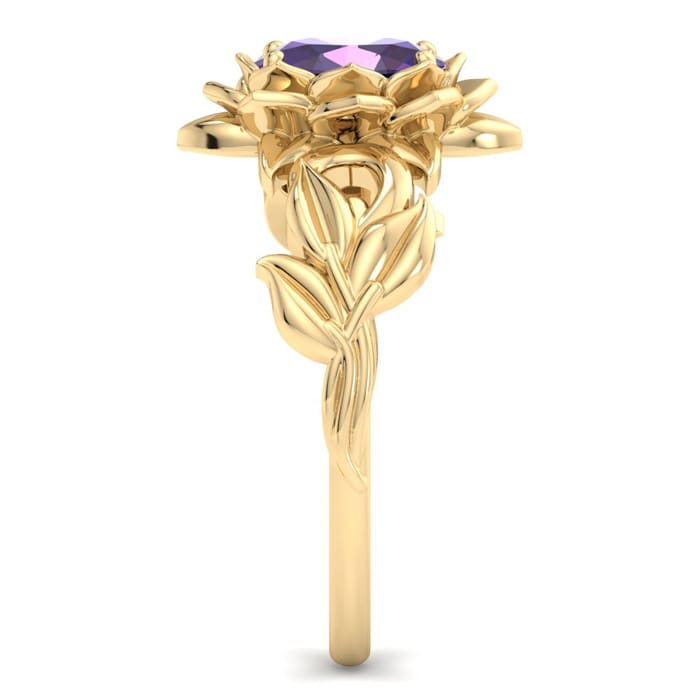 Amethyst Ring: 3/4 Carat Amethyst Ring
