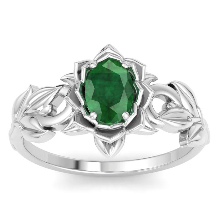 Emerald Ring: 3/4 Carat Emerald Ring