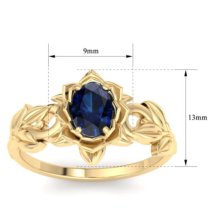 Sapphire Ring: 1 Carat Sapphire Ring