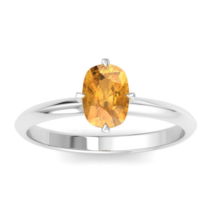 Citrine Ring: 1 Carat Citrine Ring
