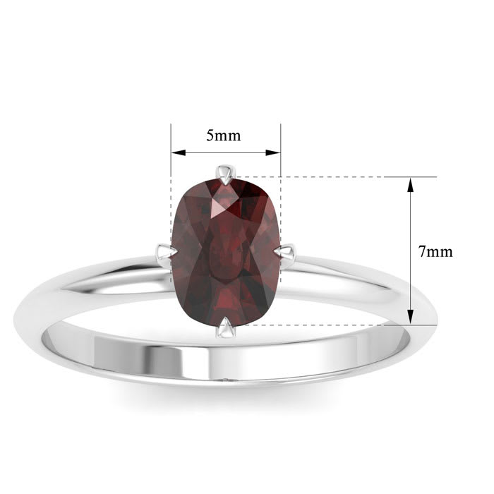 Garnet Ring: 1 Carat Garnet Ring