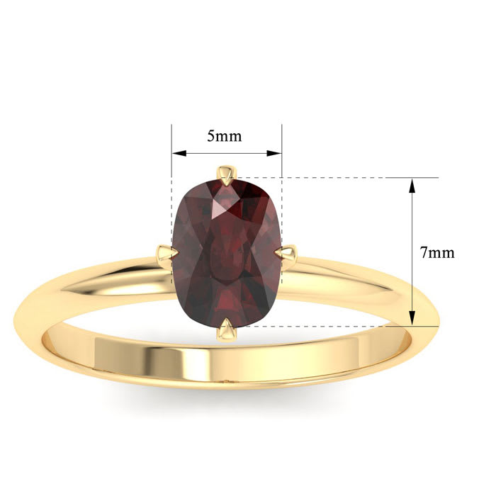 Garnet Ring: 1 Carat Garnet Ring