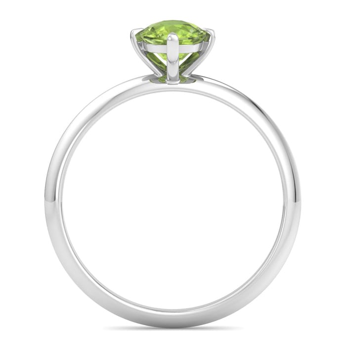 Peridot Ring: 1 Carat Peridot Ring