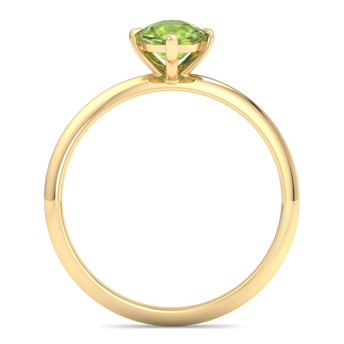Peridot Ring: 1 Carat Peridot Ring