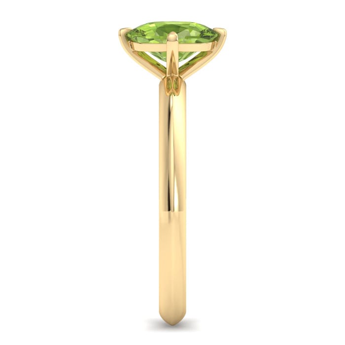 Peridot Ring: 1 Carat Peridot Ring