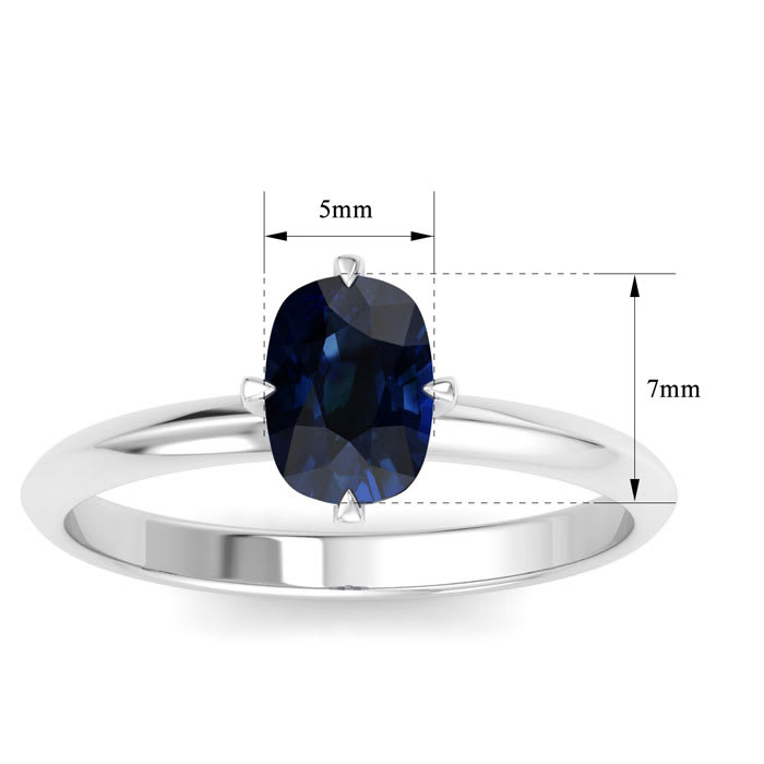 Sapphire Ring: 1 Carat Sapphire Ring
