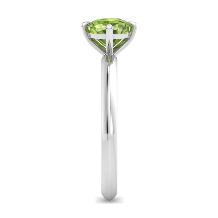 Peridot Ring: 1 Carat Peridot Ring