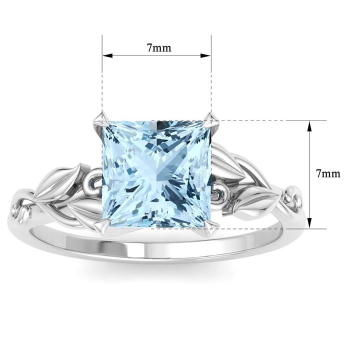 Aquamarine Ring: 1 1/2 Carat Aquamarine Ring