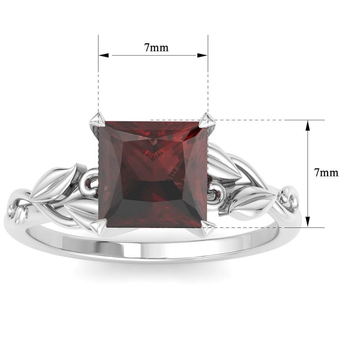 Garnet Ring: 1 1/2 Carat Garnet Ring