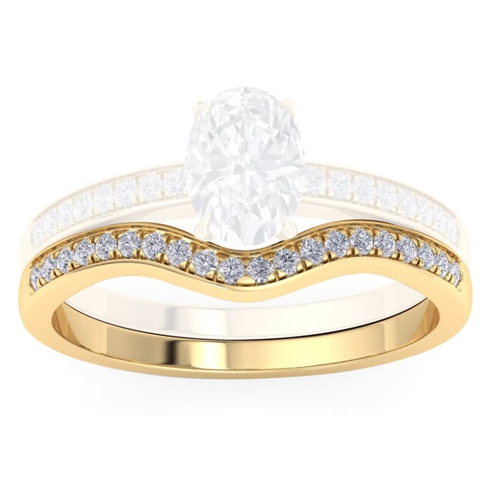 1/5 Carat Lab Grown Diamond Band 14K Yellow Gold
