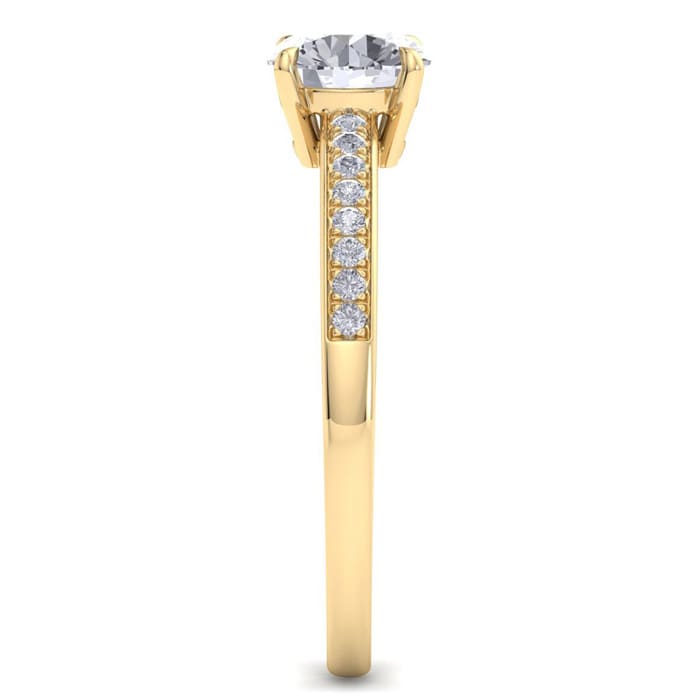 1 1/4 Carat Diamond Engagement Ring In 14K Yellow Gold