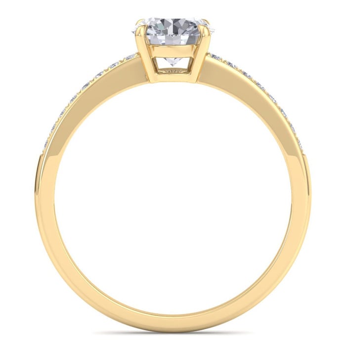 1 1/4 Carat Diamond Engagement Ring In 14K Yellow Gold