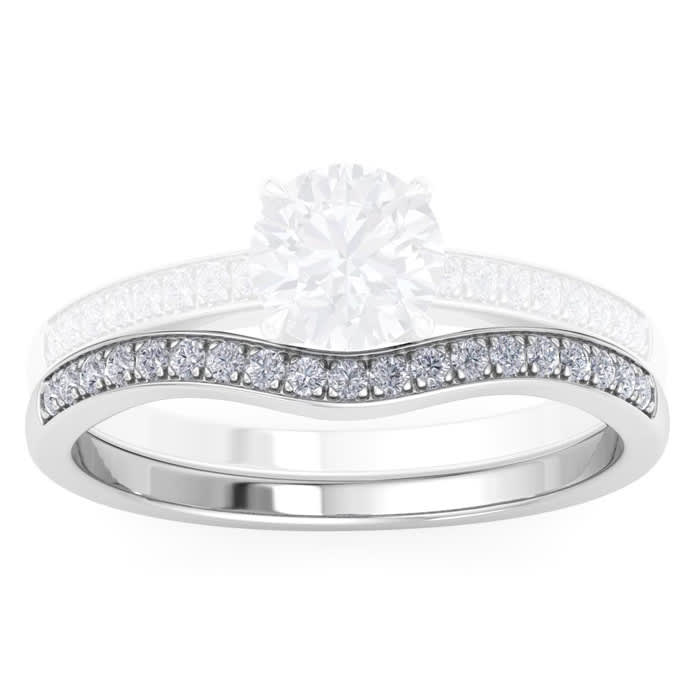1/5 Carat Lab Grown Diamond Band 14K White Gold