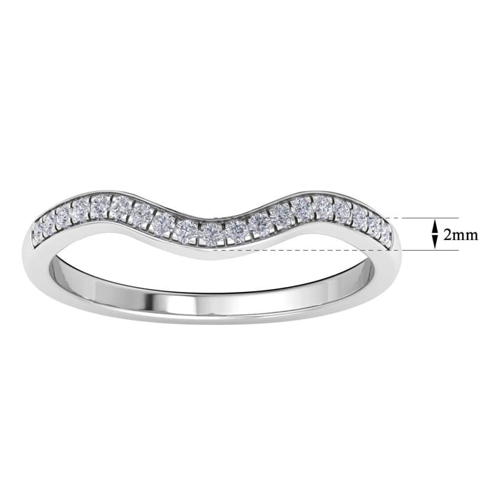 1/5 Carat Diamond Band 14K White Gold