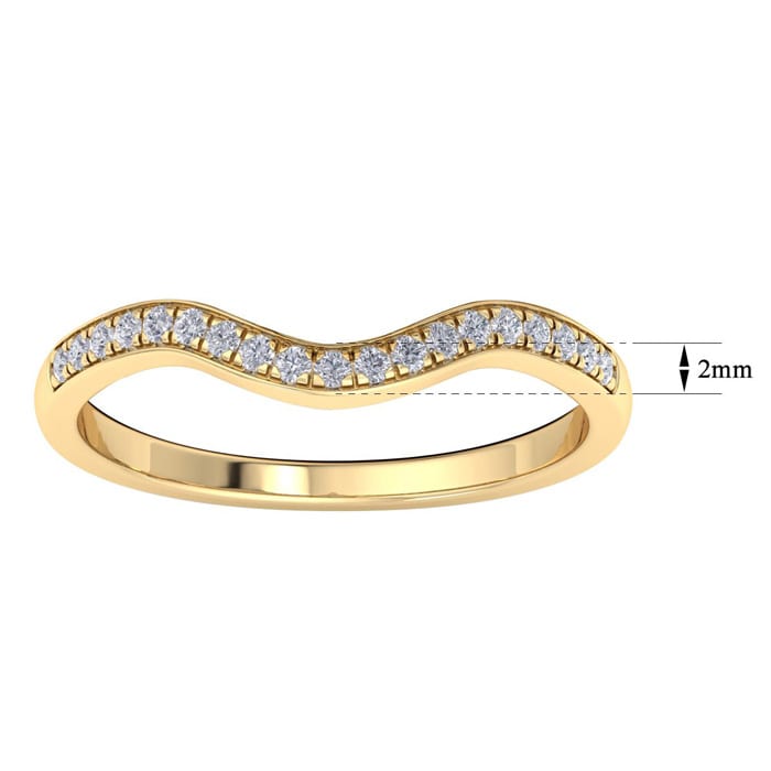1/5 Carat Diamond Band 14K Yellow Gold