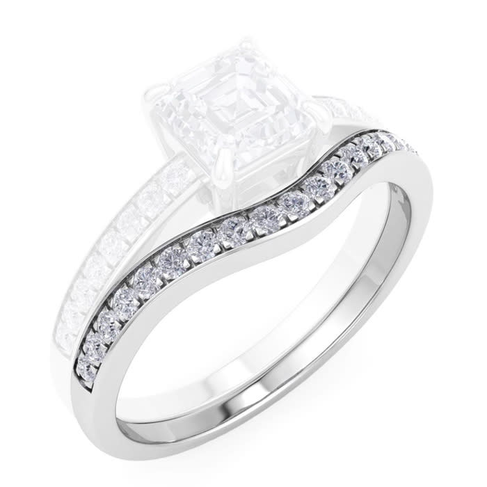 1/5 Carat Diamond Band 14K White Gold
