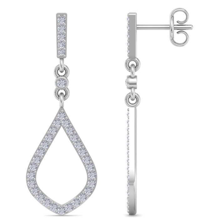 Zales 2 carat diamond earrings deals