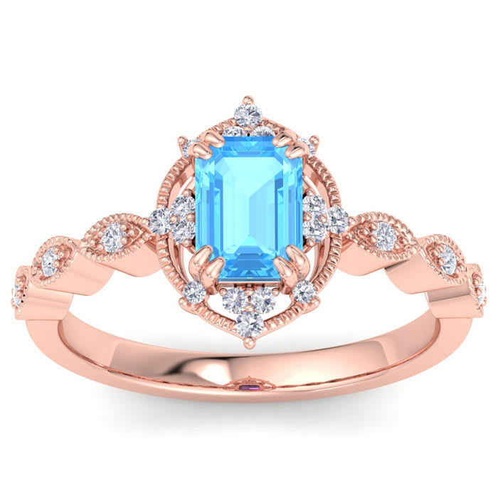1 carat cheap blue topaz