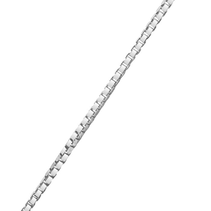 1 Carat Pear Shape Lab Grown Diamond Solitaire Necklace In 14K White Gold