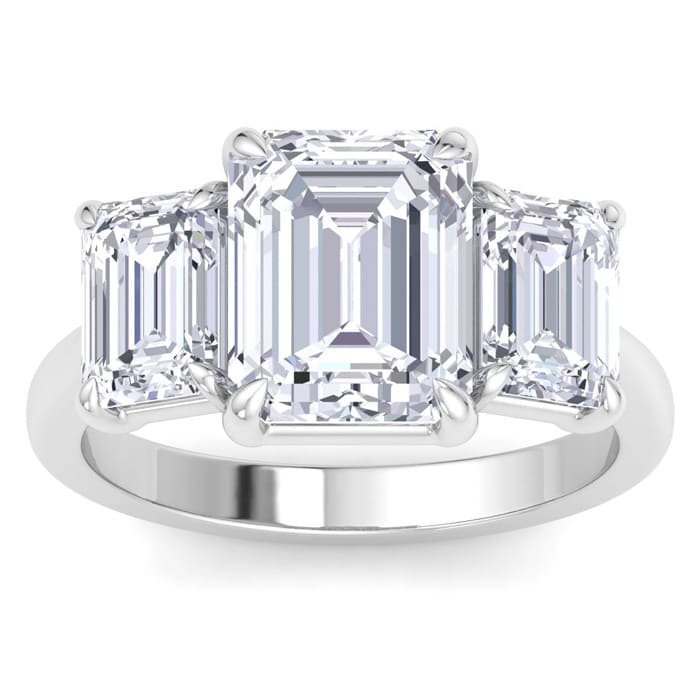 Emerald cut lab diamond sale