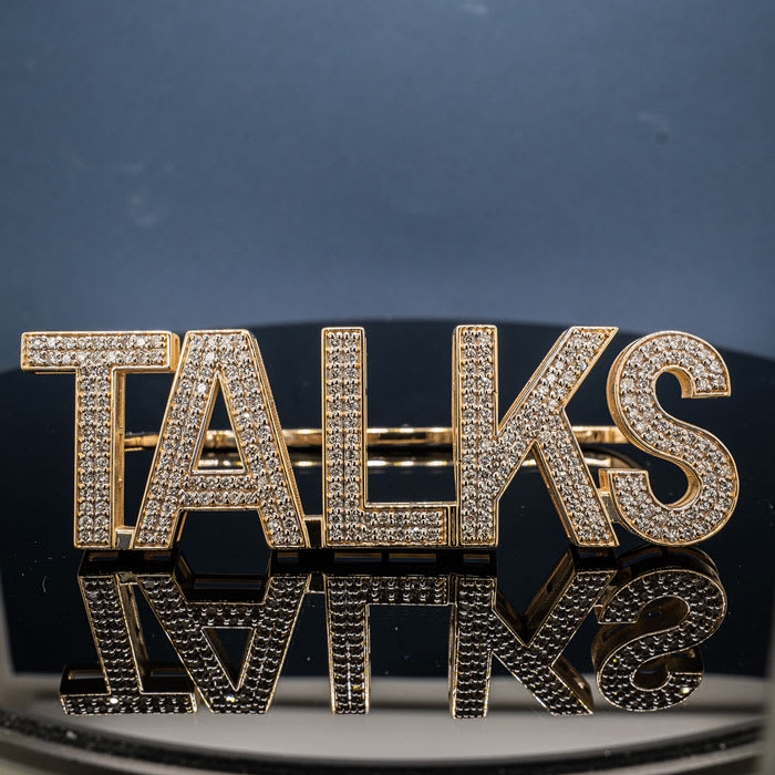 Mercedes Mone TALKS Palm Cuff Ring