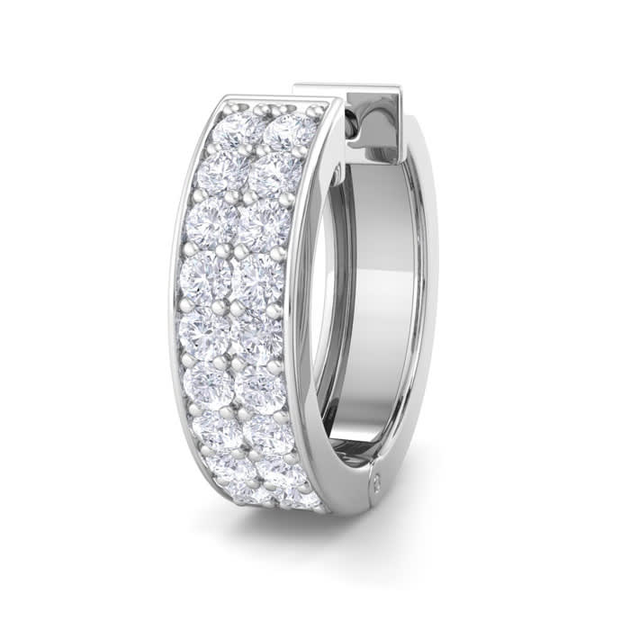 Mens earrings diamond hoop online