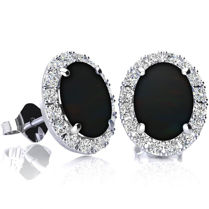 Onyx diamond earrings sale