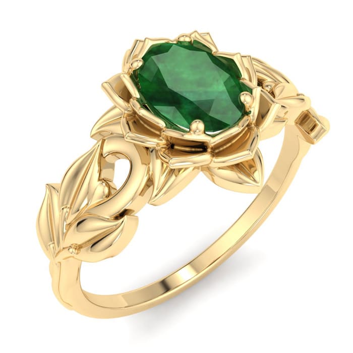 Emerald Ring: 3/4 Carat Emerald Ring