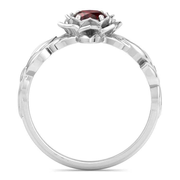 Garnet Ring: 1 Carat Garnet Ring