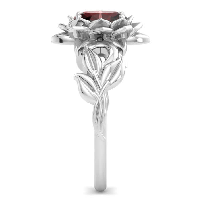 Garnet Ring: 1 Carat Garnet Ring