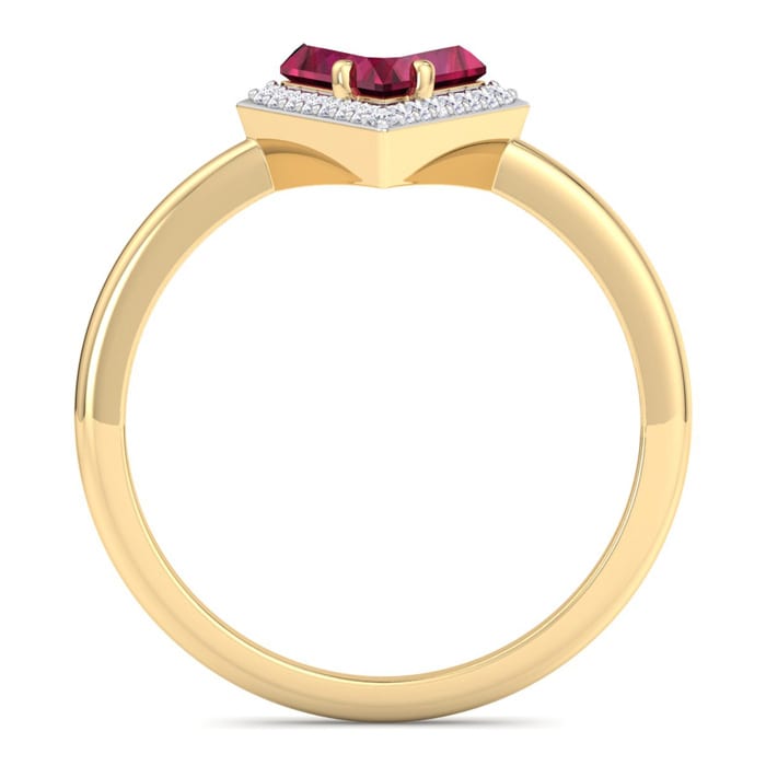 Ruby Ring: 1 3/4 Carat Ruby and Diamond Ring