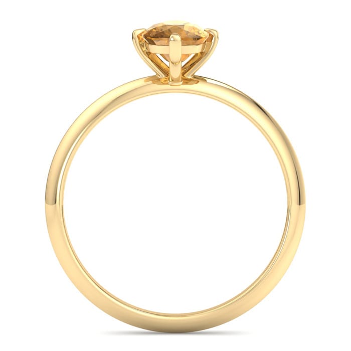 Citrine Ring: 1 Carat Citrine Ring