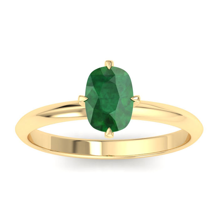 Emerald Ring: 1 Carat Emerald Ring