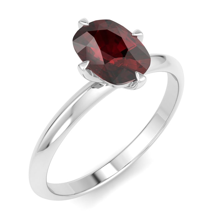 Garnet Ring: 1 Carat Garnet Ring