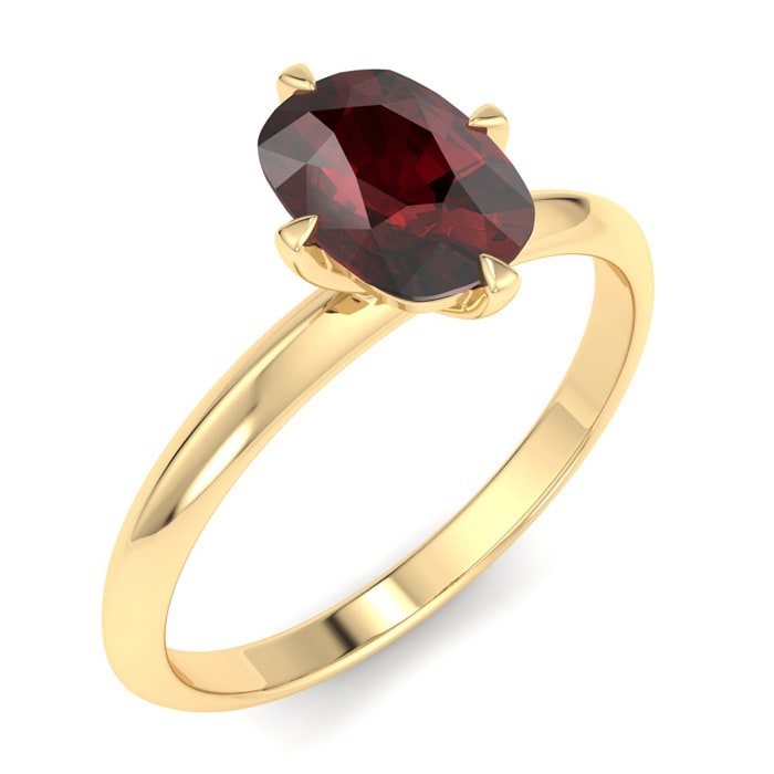 Garnet Ring: 1 Carat Garnet Ring