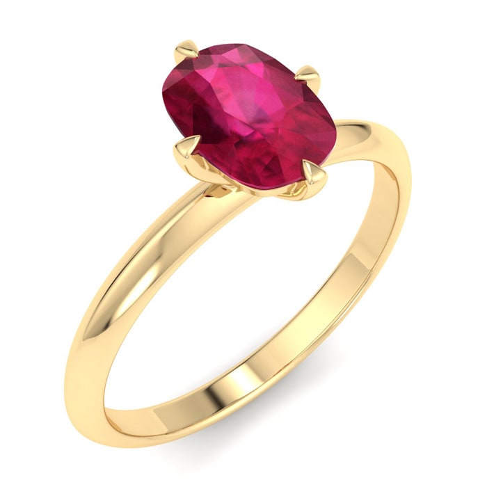 Ruby Ring: 1 Carat Ruby Ring