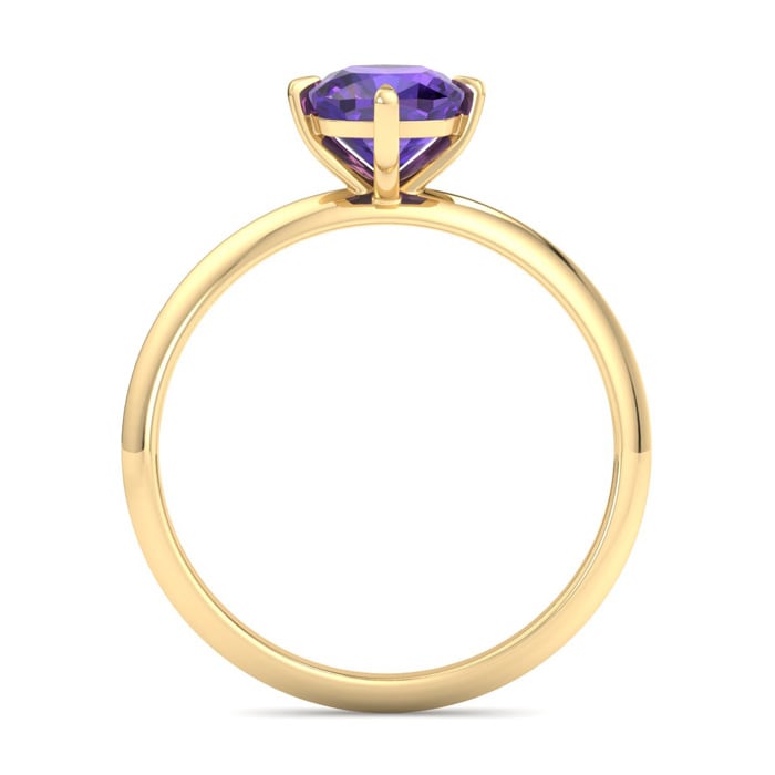 Amethyst Ring: 1 Carat Amethyst Ring