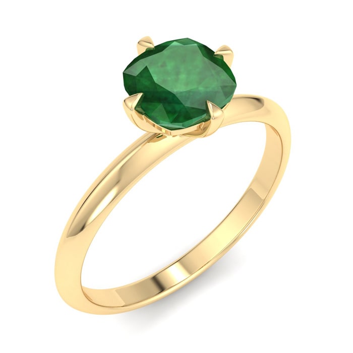 Emerald Ring: 1 Carat Emerald Ring