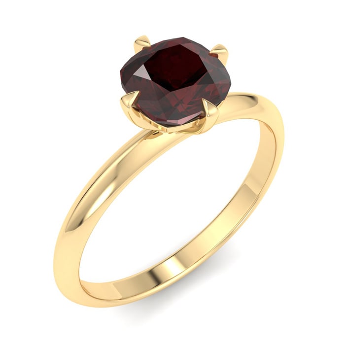 Garnet Ring: 1 Carat Garnet Ring