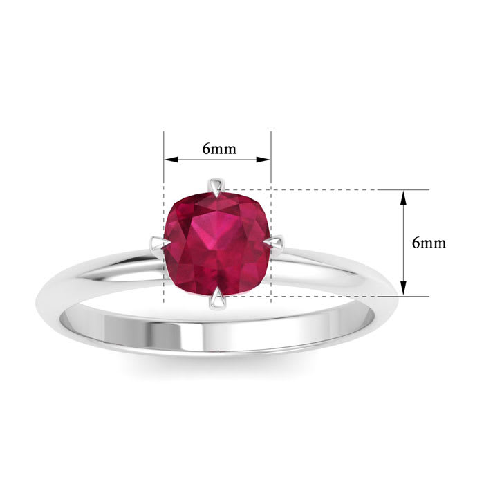 Ruby Ring: 1 Carat Ruby Ring