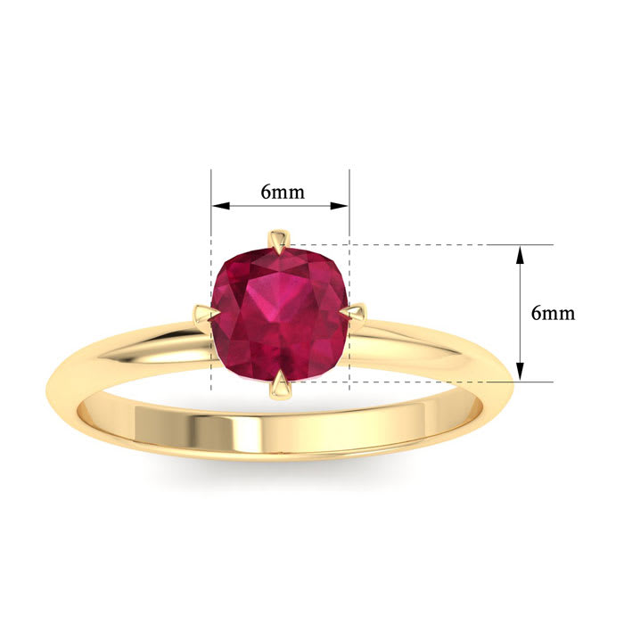 Ruby Ring: 1 Carat Ruby Ring