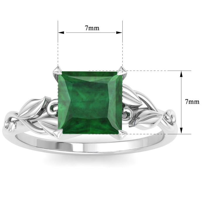 Emerald Ring: 1 1/2 Carat Emerald Ring