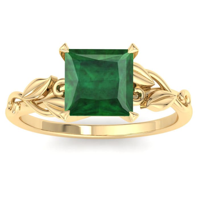 Emerald Ring: 1 1/2 Carat Emerald Ring