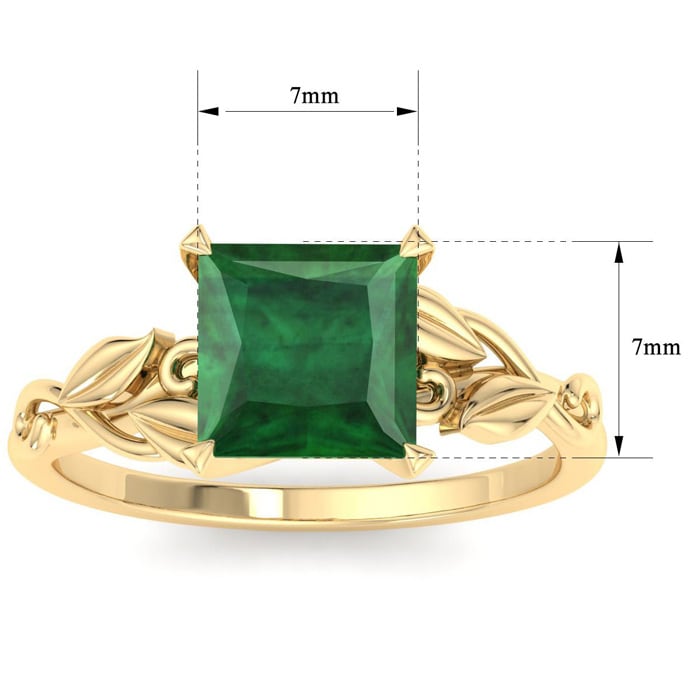 Emerald Ring: 1 1/2 Carat Emerald Ring