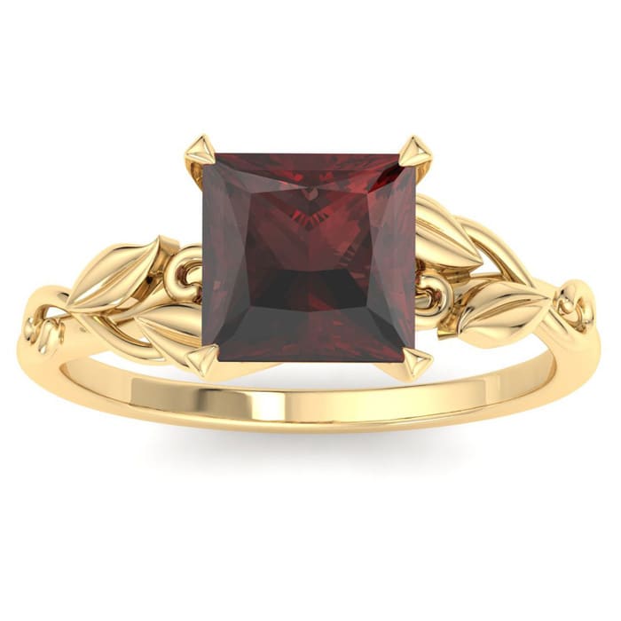 Garnet Ring: 1 1/2 Carat Garnet Ring