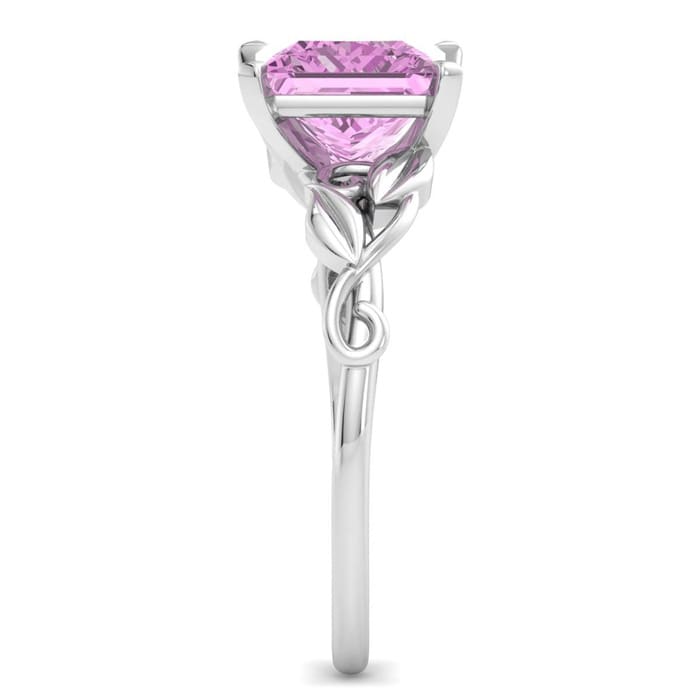Pink Topaz Ring: 1 1/2 Carat Pink Topaz Ring