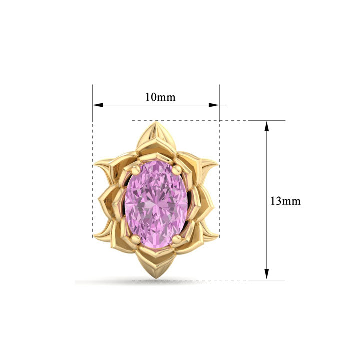 Pink Topaz Earrings: 2 Carat Pink Topaz Earrings