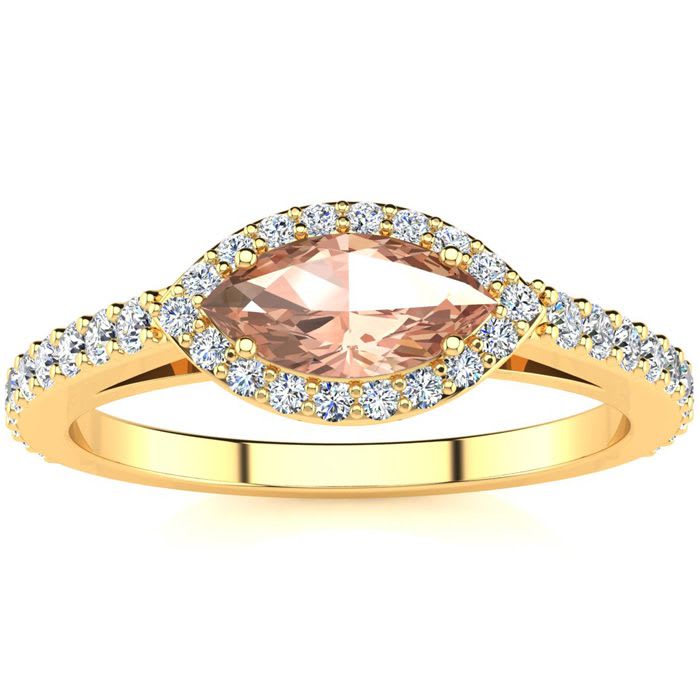 4 carat morganite sale ring
